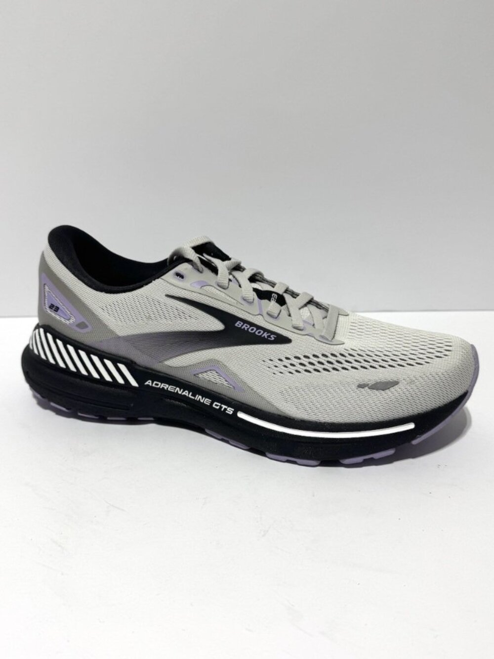 Brooks Womens Adrenaline GTS 23 Running Shoes Gray Size 10 M